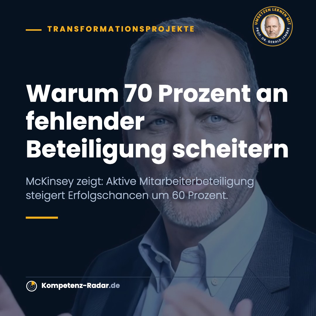 Warum 70 Prozent an fehlender Beteiligung scheitern – Seite 1