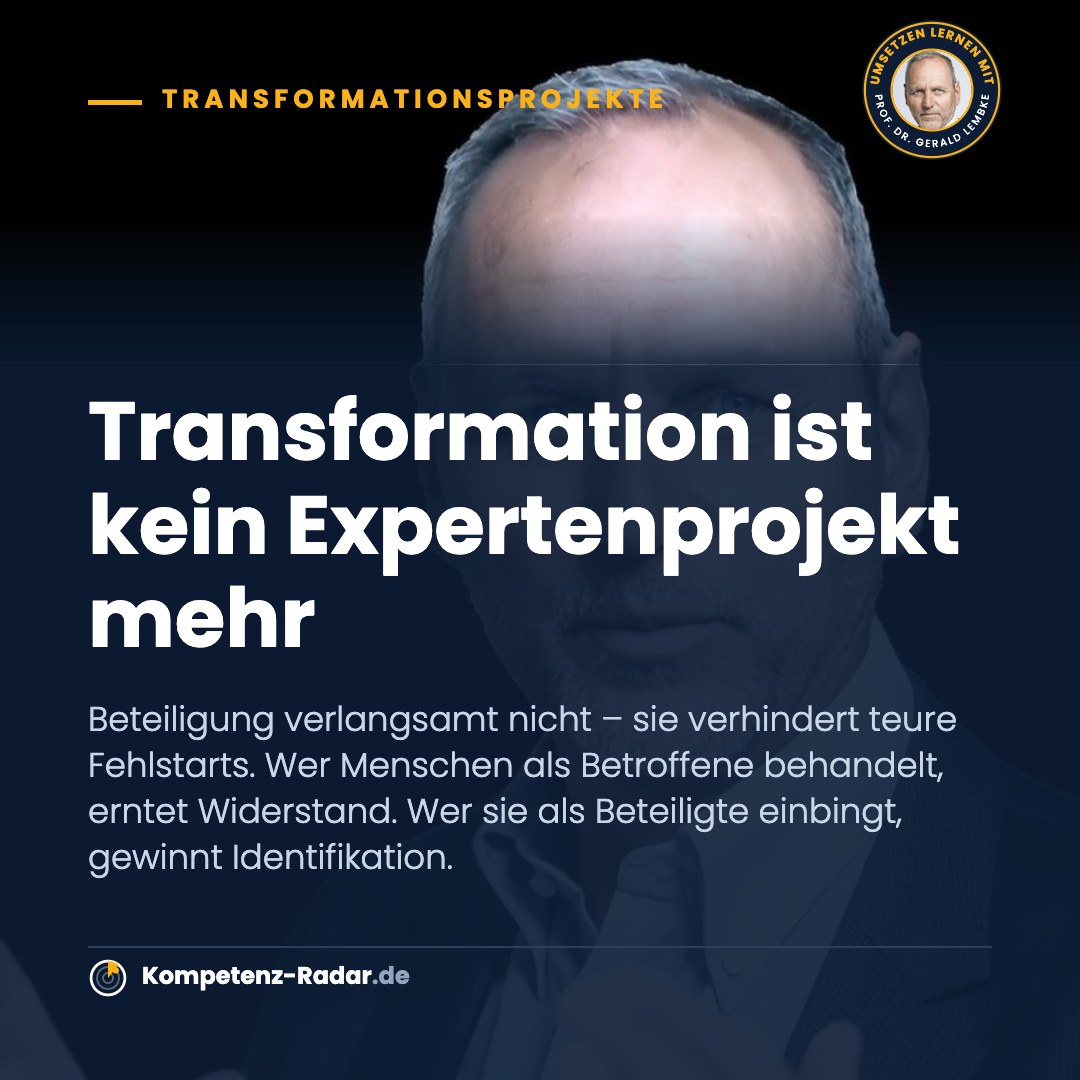 Warum 70 Prozent an fehlender Beteiligung scheitern – Seite 7