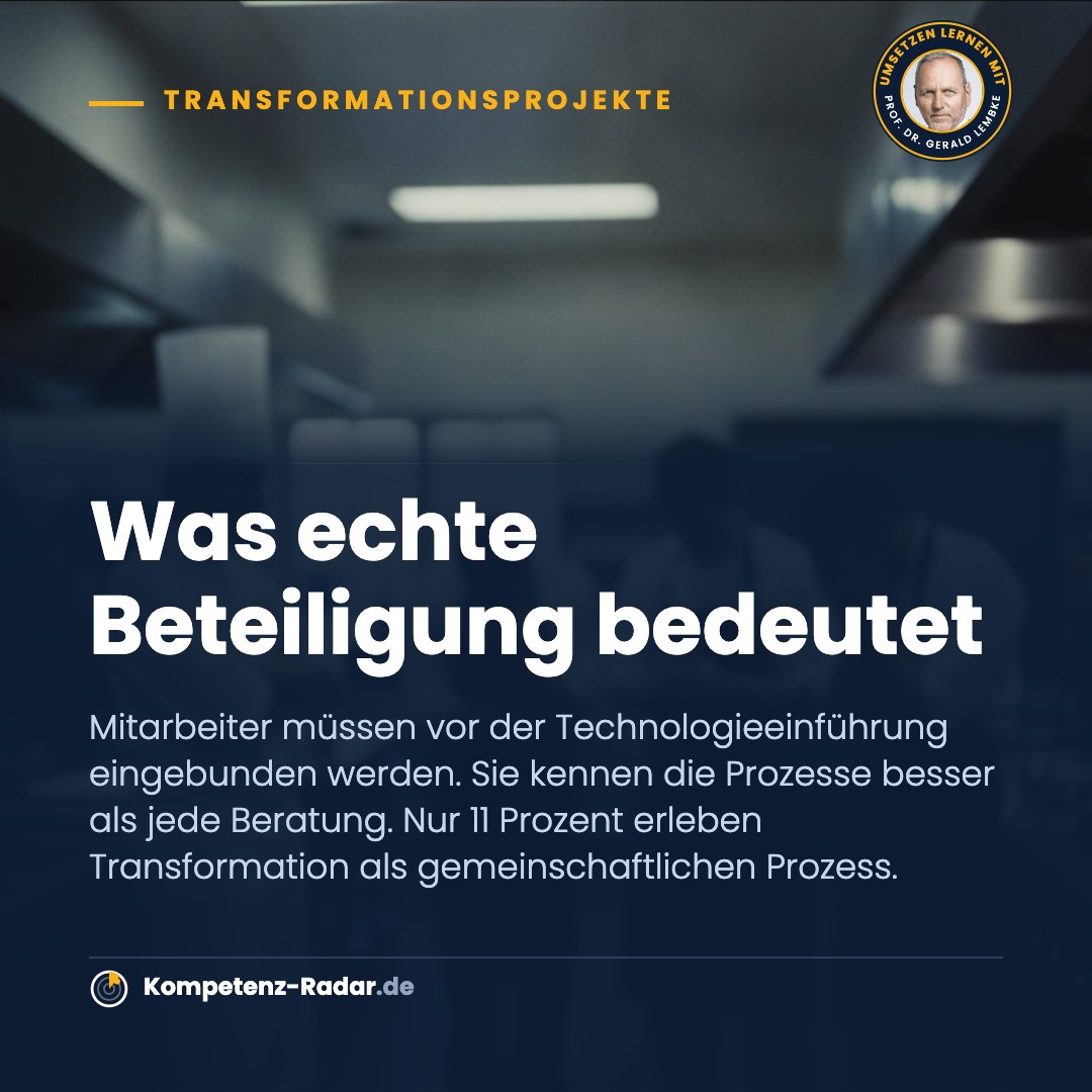 Warum 70 Prozent an fehlender Beteiligung scheitern – Seite 4